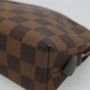 LOUIS VUITTON Damier Ebene Pochette Cosmetic PM Pouch N47516 LV Auth BD043-8