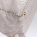 CHANEL New Travel Line Hand Bag Nylon Leather Pink White gold CC Auth BD049-9