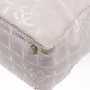 CHANEL New Travel Line Hand Bag Nylon Leather Pink White gold CC Auth BD049-16