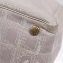 CHANEL New Travel Line Hand Bag Nylon Leather Pink White gold CC Auth BD049-17