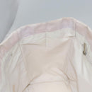 CHANEL New Travel Line Hand Bag Nylon Leather Pink White gold CC Auth BD049-20