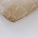 CHANEL New Travel Line Hand Bag Nylon Leather Pink White gold CC Auth BD049-29