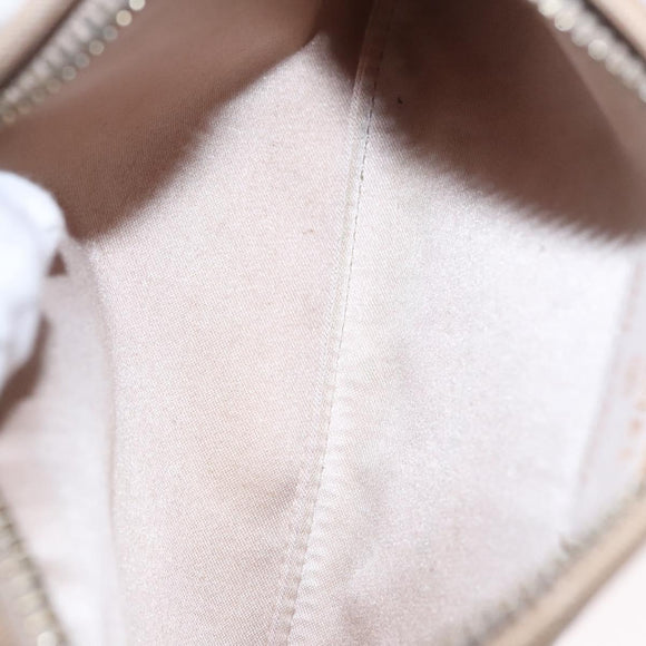 CHANEL New Travel Line Hand Bag Nylon Leather Pink White gold CC Auth BD049