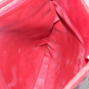 CHANEL Matelasse Hand Bag Lamb Skin Red Gold CC Auth BD051-19