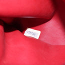 CHANEL Matelasse Hand Bag Lamb Skin Red Gold CC Auth BD051-23