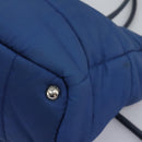 PRADA Hand Bag Nylon 2way Blue Silver Auth BD054-15