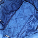 PRADA Hand Bag Nylon 2way Blue Silver Auth BD054-11