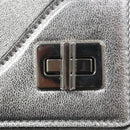 PRADA Chain Hand Bag Leather 2way Silver Auth BD055AV-21