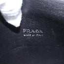 PRADA Chain Hand Bag Leather 2way Silver Auth BD055AV-24