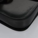 CELINE Hand Bag Leather Black Gold Auth BD058V-16