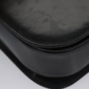 CELINE Hand Bag Leather Black Gold Auth BD058V-8