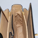 CELINE Hand Bag Leather Black Gold Auth BD058V-20