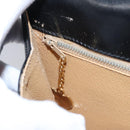 CELINE Hand Bag Leather Black Gold Auth BD058V-24