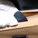 CELINE Hand Bag Leather Black Gold Auth BD058V-12