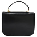 CELINE Hand Bag Leather Black Gold Auth BD058V-2