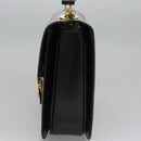 CELINE Hand Bag Leather Black Gold Auth BD058V-3