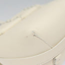 Chloe Fringe Hand Bag Leather 2way White Auth BD060AV-16