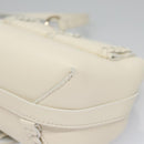 Chloe Fringe Hand Bag Leather 2way White Auth BD060AV-17