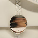 Chloe Fringe Hand Bag Leather 2way White Auth BD060AV-18