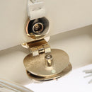 Chloe Fringe Hand Bag Leather 2way White Auth BD060AV-9