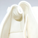 Chloe Fringe Hand Bag Leather 2way White Auth BD060AV-23