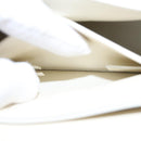 Chloe Fringe Hand Bag Leather 2way White Auth BD060AV-24