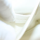 Chloe Fringe Hand Bag Leather 2way White Auth BD060AV-11