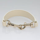 Chloe Fringe Hand Bag Leather 2way White Auth BD060AV-25