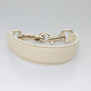 Chloe Fringe Hand Bag Leather 2way White Auth BD060AV-26