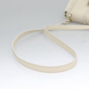 Chloe Fringe Hand Bag Leather 2way White Auth BD060AV-7