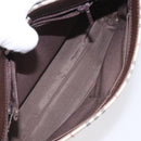 BURBERRY Nova Check Shoulder Bag Canvas Beige Silver Auth BD069-11