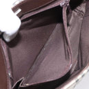 BURBERRY Nova Check Shoulder Bag Canvas Beige Silver Auth BD069-21