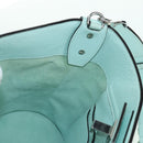 Salvatore Ferragamo Gancini Shoulder Bag Leather Silver Peppermint Auth BD070AV-22