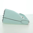 Salvatore Ferragamo Gancini Shoulder Bag Leather Silver Peppermint Auth BD070AV-5