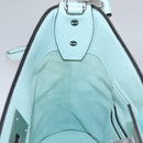 Salvatore Ferragamo Gancini Shoulder Bag Leather Silver Peppermint Auth BD070AV-21