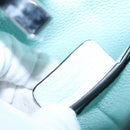 Salvatore Ferragamo Gancini Shoulder Bag Leather Silver Peppermint Auth BD070AV-11