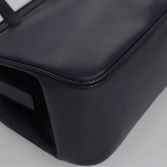 PRADA Hand Bag Leather Purple Auth BD072