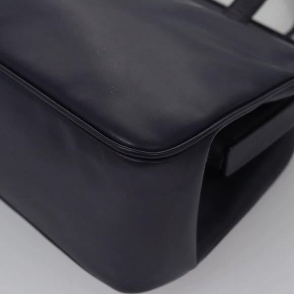 PRADA Hand Bag Leather Purple Auth BD072