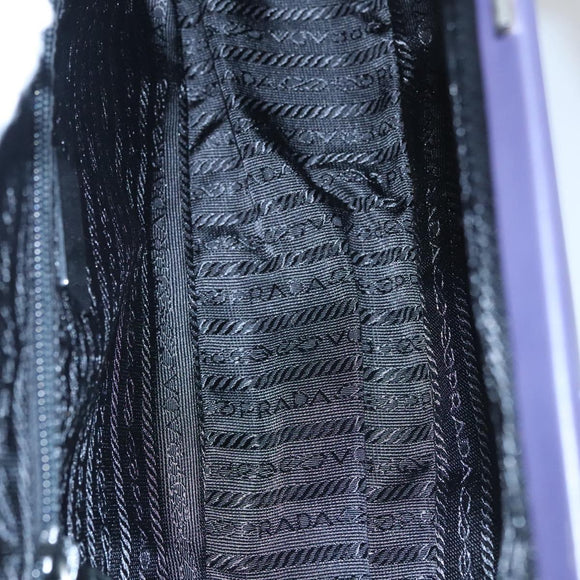 PRADA Hand Bag Leather Purple Auth BD072