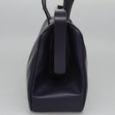PRADA Hand Bag Leather Purple Auth BD072-4