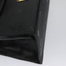 MCM Vicetos Logogram Hand Bag Nylon Black Gold Auth BD073-10