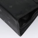 MCM Vicetos Logogram Hand Bag Nylon Black Gold Auth BD073-13