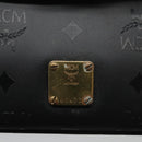 MCM Vicetos Logogram Hand Bag Nylon Black Gold Auth BD073-15