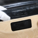 MCM Vicetos Logogram Hand Bag Nylon Black Gold Auth BD073-20