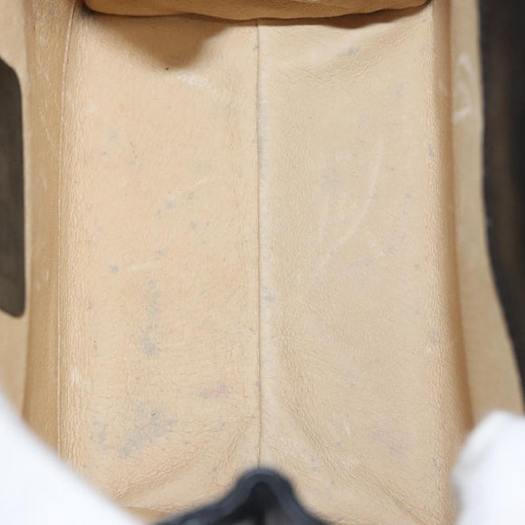 MCM Vicetos Logogram Hand Bag Nylon Black Gold Auth BD073