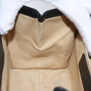 MCM Vicetos Logogram Hand Bag Nylon Black Gold Auth BD073-23