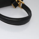 MCM Vicetos Logogram Hand Bag Nylon Black Gold Auth BD073-7