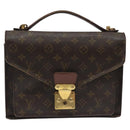 LOUIS VUITTON Monogram Monceau 28 Hand Bag M51185 LV Auth BD080-13