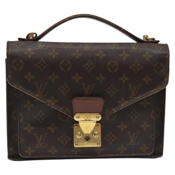 LOUIS VUITTON Monogram Monceau 28 Hand Bag M51185 LV Auth BD080