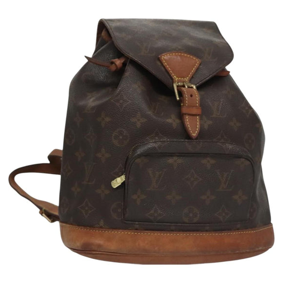 LOUIS VUITTON Monogram Montsouris MM Backpack M51136 LV Auth BD083